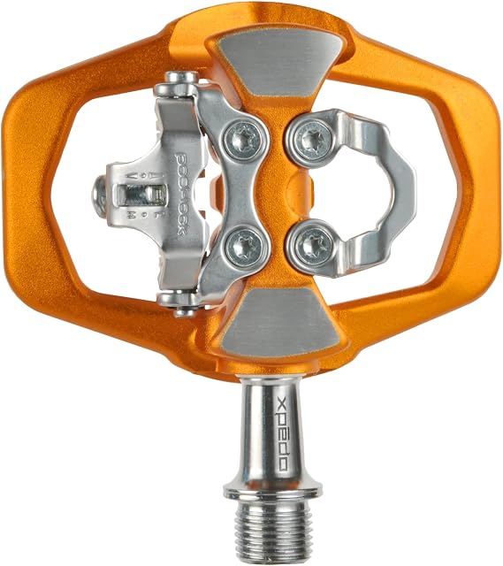 XPEDO TRVS Duo Hybrid Clipless Bike Pedals, Flat & SPD Clipless Compatible