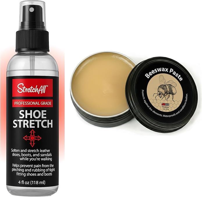 FOOTMATTERS Shoe Stretch Spray and Beeswax Paste Bundle