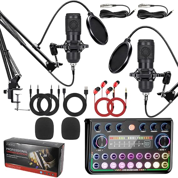 Podcast Equipment Bundle, Streaming Microphone Podcast Starter Kit