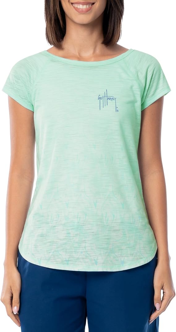 Guy Harvey Women's Poly/Rayon Slub Tee