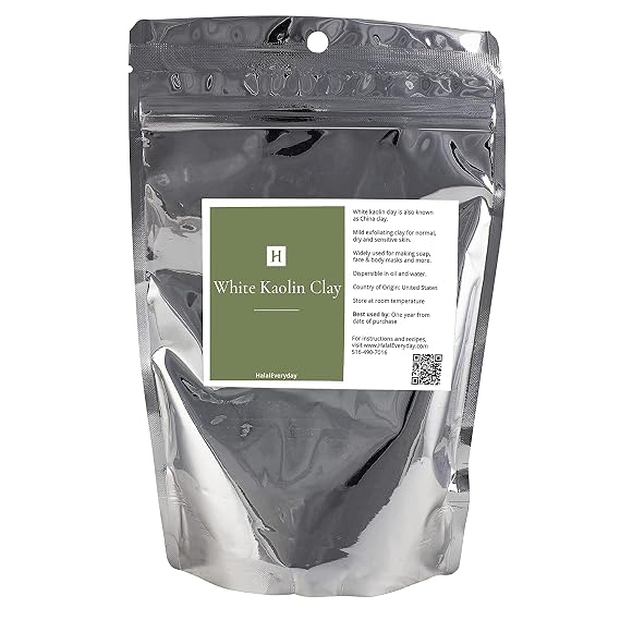 White Kaolin Clay Powder | 1 pound | Cosmetic Grade | 100% Natural | DIY Facial Mask