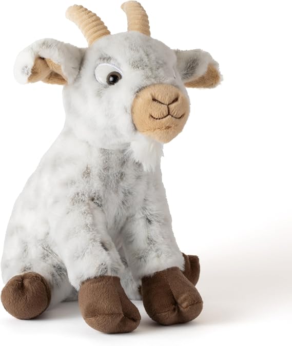 The Petting Zoo Goat Stuffed Animal Plushie, Gifts for Kids, Wild Onez Farm Animals, Goat Plush Toy 12 inches