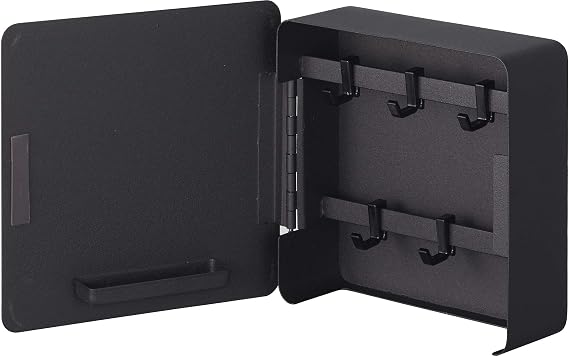 YAMAZAKI Home Tower Square Magnetic Key Cabinet - Keychain Holder Organizer - Steel