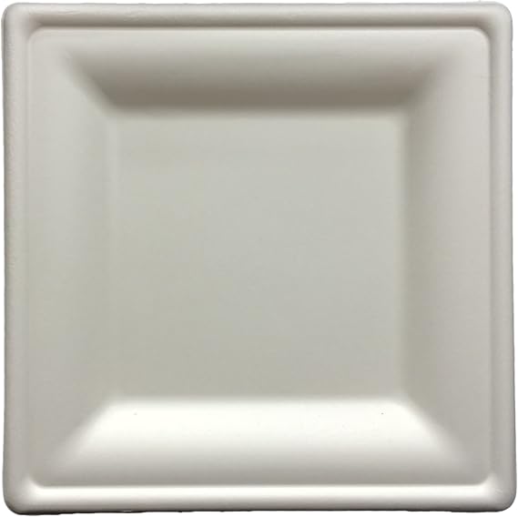 Primeware 10" Dinner Square Plate (Case of 250) (2 x 125)