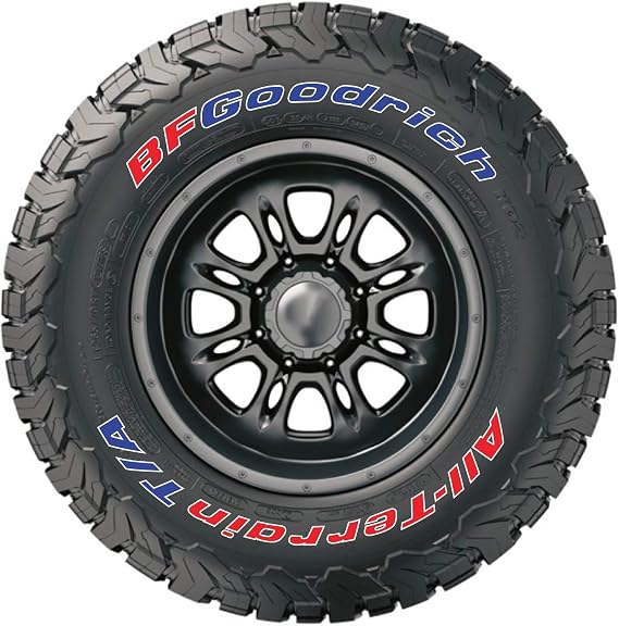 Tire Stickers - Official BFGoodrich Tire Letters for KO2 Tires - Add-On Tire Accessory - Signature Color Edition 30/9.5/15