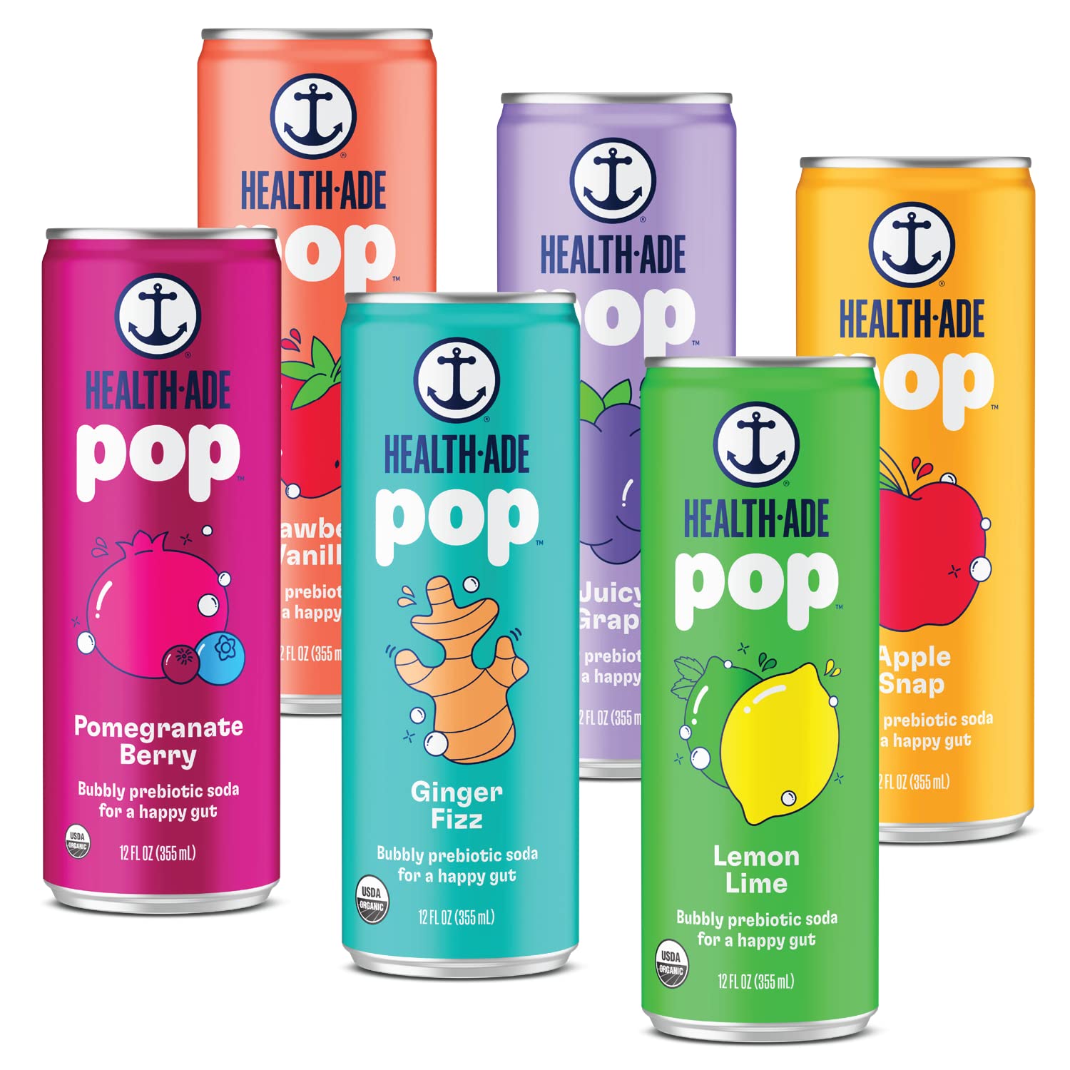 Health-Ade Pop Classic Flavors and Variety Pack