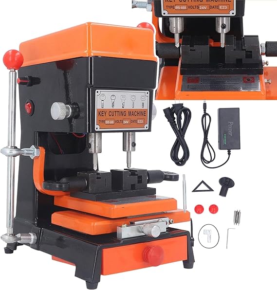 Key Cutting Machine,Vertical Copy Machine(5 Duplicating Types), Professional Copy Duplicator Key Cutting Machine,Easy to Operate -Perfect for Keys