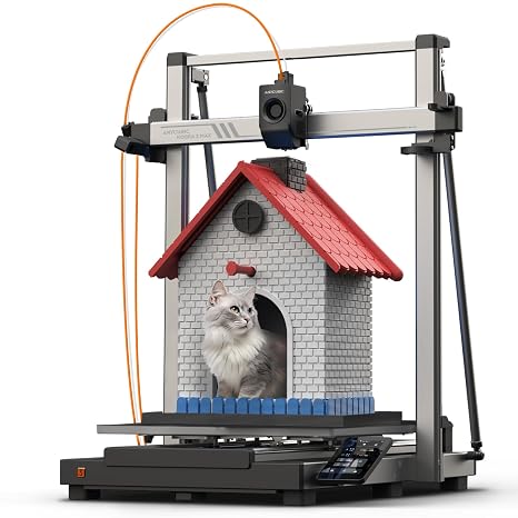 ANYCUBIC Kobra 3 Max 3D Printer, Smart Multicolor FDM Printer | 420*420*500mm Mega-Scale Build Volume,600mm/s High Speed, LeviQ 3.0 Automatic Leveling, AI Monitoring for Beginners&Expert