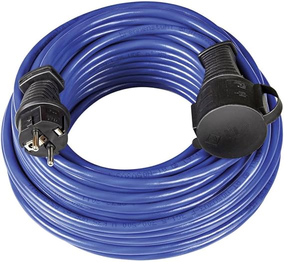Brennenstuhl Bremax Uzatma Kablosu IP 44 10 Metre Mavi | Mavi kablo, kısa süreli dış mekan kullanımı için IP44, güç kablosu -35°C'ye kadar kullanılabilir ve UV ışınlarına dayanıklı