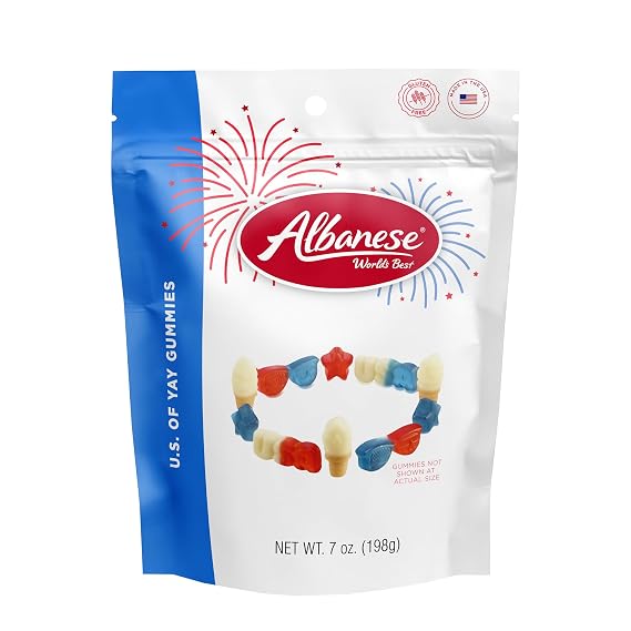 Albanese World's Best U.S. of YAY Gummies, 7 Ounce Bag