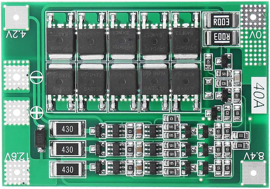 SANEC 3S 40A BMS 12.6V 18650 Lithium Battery Charge Protection Module