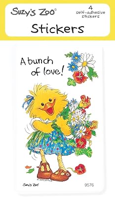 Suzys Zoo Stickers 4-Pack, Sally Bouquet 10160