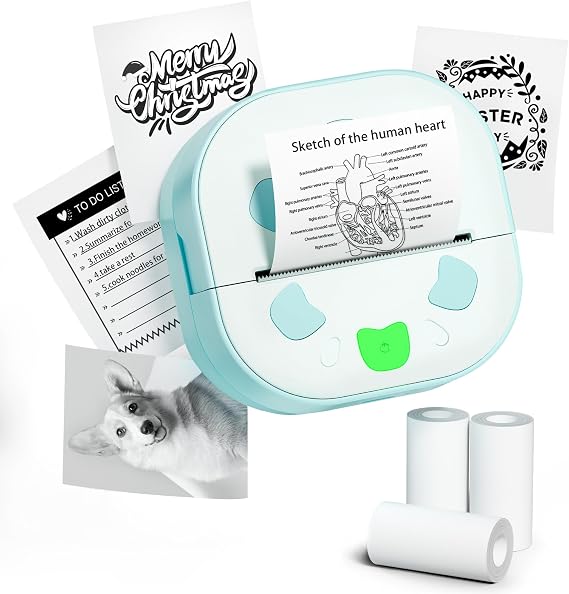 Mini Sticker Printer,Thermal Printer Bluetooth Sticker Maker for Kids