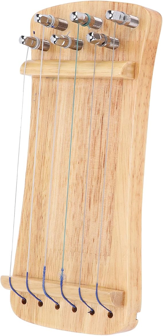 Guzheng Finger Trainer, Wooden 6-String Mini Musical Instrument Fingering Practice Tool
