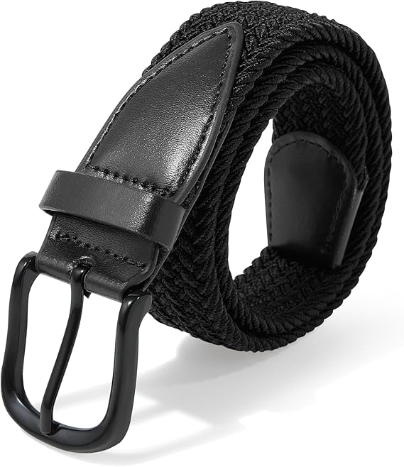 Kajeer Kids Belt for Boy Stretch Pin Buckle Elastic Woven Casual Toddler Youth Belt