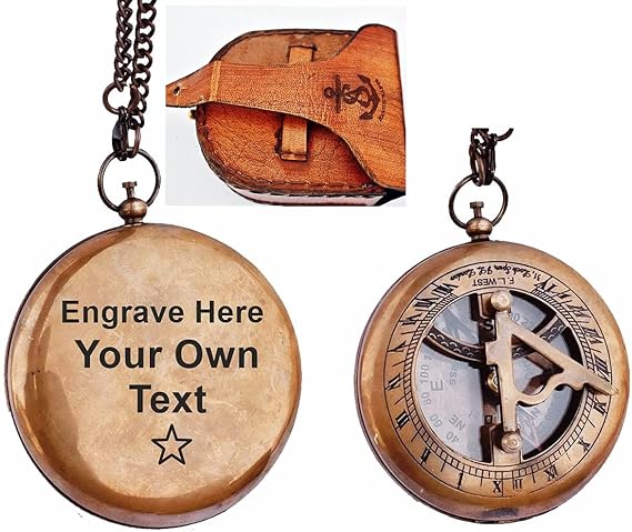 Personalized Engraved Brass Compass, Custom Engraved, Wedding Gift, Groomsmen Gift, Christmas, Baptism, Graduation, Boy Scouts, Nautical, Anniversary, Father's Day