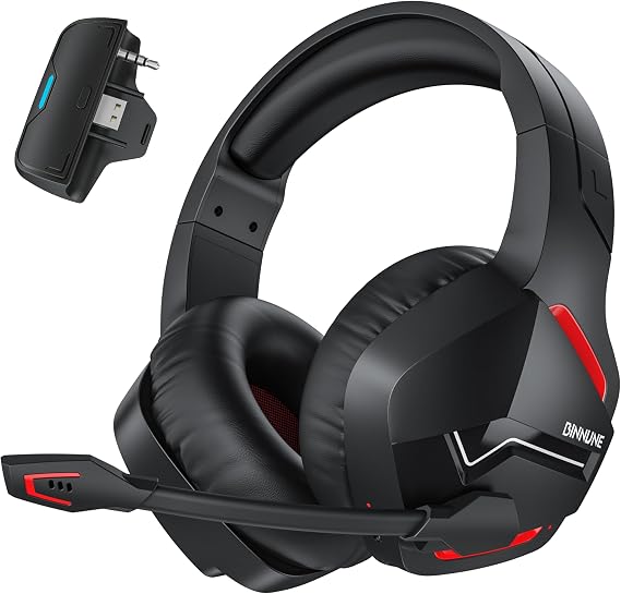 BINNUNE Wireless Headset for Xbox Series X/S, Xbox One, 120H Ultra-Long Battery, Wireless Gaming Headset with Mic, 50mm Drivers, Bluetooth 5.3 & Comfortable Over-Ear Wireless Headphones