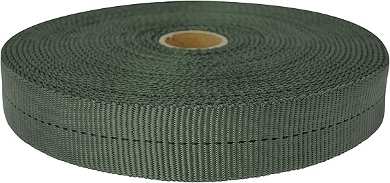 GM CLIMBING 1 inch MIL-W-5625 Nylon Tubular Webbing Milspecs 4000Lbs Durable for Outdoor Tactical Parachute Rescue Survival Tie Down