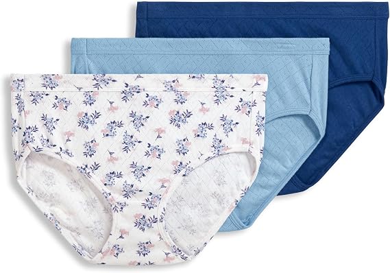 Jockey Women's Underwear 100% Cotton Elance Breathe Hipster - 3 Pack