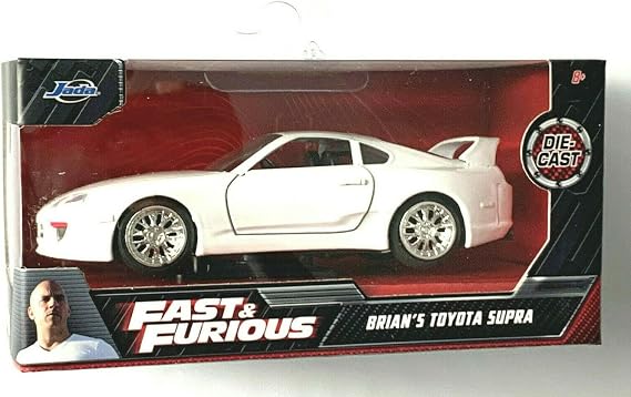 DieCast Jada Fast & Furious Brian's Toyota Supra, White 1:32 Scale