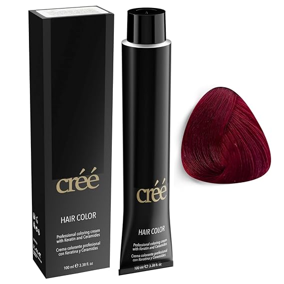 Cree Professional 5.666 Extra Red Light Brown - Permanent Hair Color - Long Lasting, Rich Vibrant - Gray Coverage 100ml - 3.4 fl.oz.