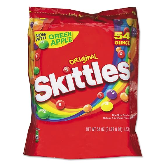 Skittles Vegan Chewy Sweets Fruit Flavoured Pouch Bag 136g