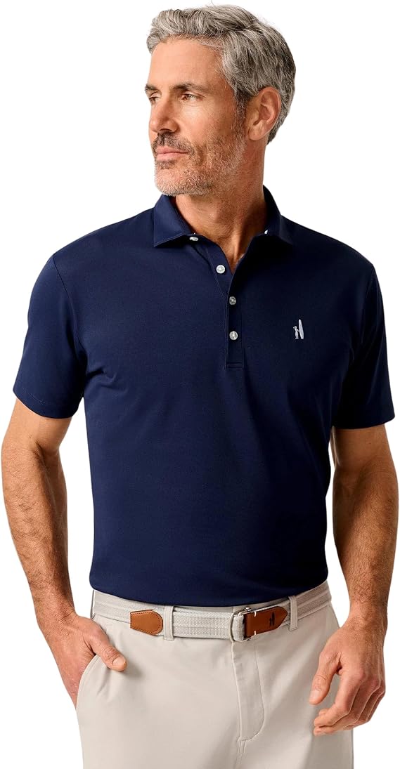 johnnie-O Stevie Polo | Men's Performance Mesh Polo | Moisture-Wicking | Stretch | Golf Shirt