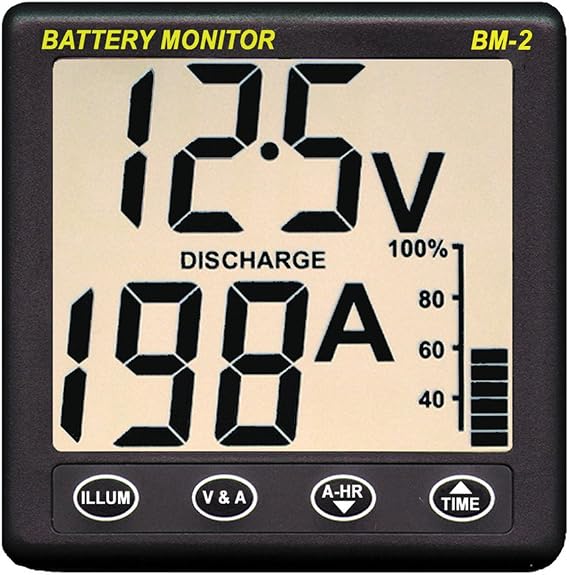 Clipper BM-2 Battery Monitor w/Shunt - 200Amp