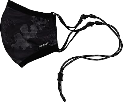 Croakies Washable 3 Ply Reusable Face Mask & Retainer Combo with Bamboo Barrier