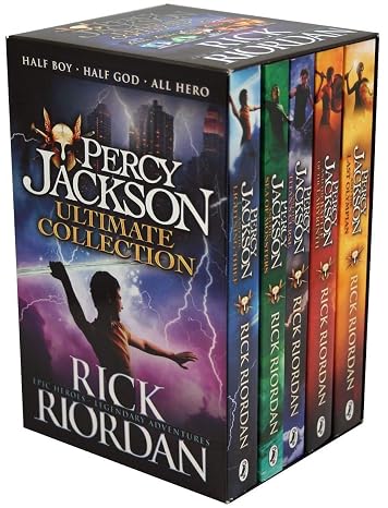 Percy Jackson & The Olympians 5 Children Books Collection Box Set (The Lightning Thief, The Last Olympian, The Titan's Curse, The Sea of Monsters, The Battle of the Labyrinth)