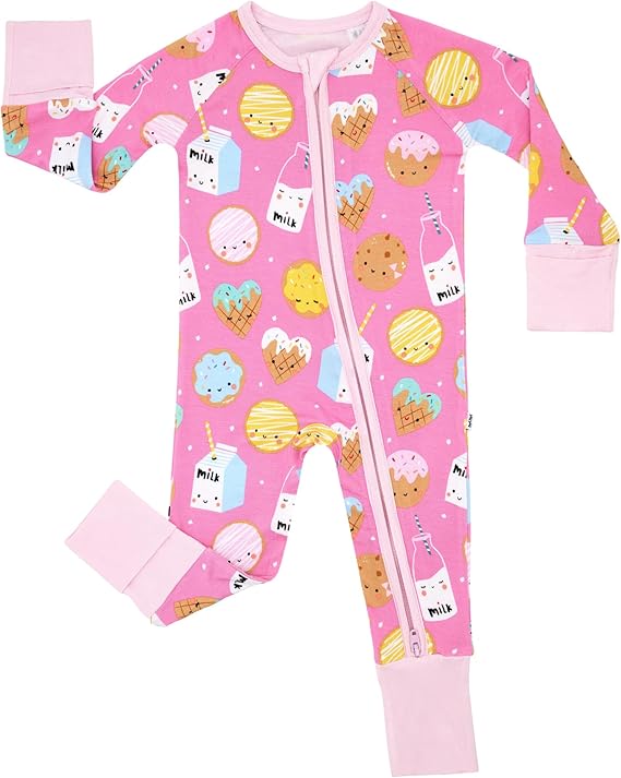 Little Sleepies Pajamas for Baby Boys & Girls, Viscose from Bamboo Baby Pajamas, Sleepers, 2-Way Zipper PJs