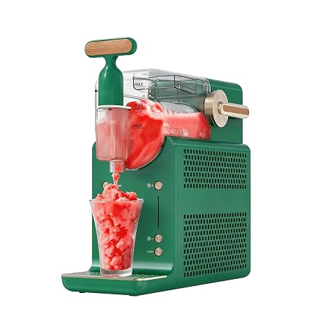Slushie Machine for Home, Slushy Maker with No Ice Needed, Self-Cleaning, 5 Preset Functions for Soft Serve Ice Cream, Frozen Drink, Milk Shake, Margaritas, Frappe, Green