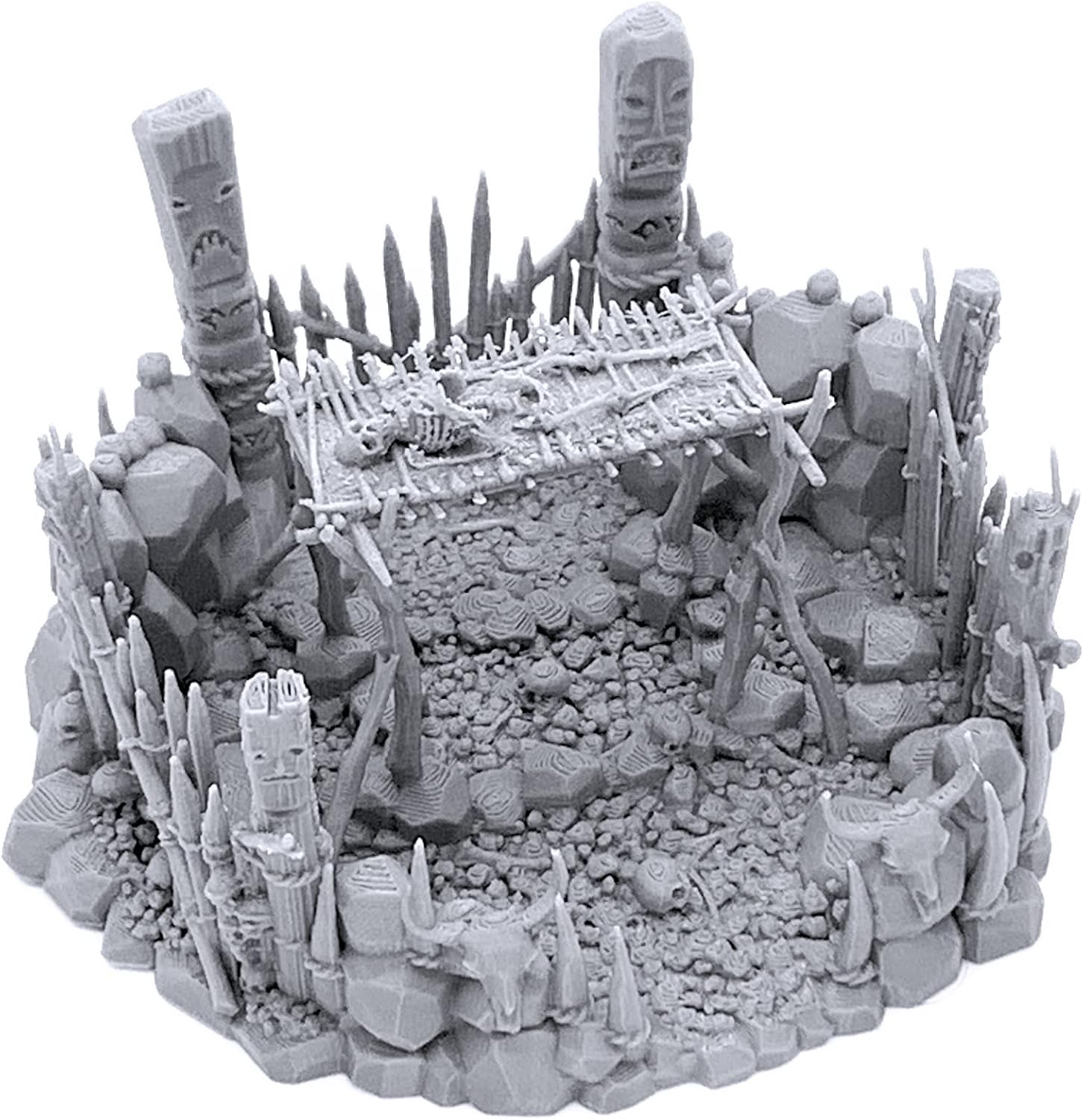 Burial Platform DND Terrain for Dungeons and Dragons, 28mm Miniature Wargaming, Tabletop RPGs, Wargame Scenery