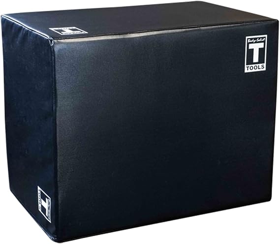 Body-Solid 3-Way Plyometric Box Set - Exercise, Jump, and Step Up Boxes for Training, Gym, Fitness, and Home Workouts - Foam, Adjustable, Soft, and Durable Plyo Boxes (20, 24, 30 Inch)