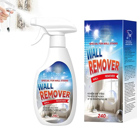BTDECLAR Highly Effective Removal Spray, 2026 Upgrade Wall Cleaner Spray, Wall Remover Multi-Surface Cleaning Solution, Dirt, Dust And Stain Remover, for Wood,Tile,Fabric,Bathrooms,Kitchens (1pc)