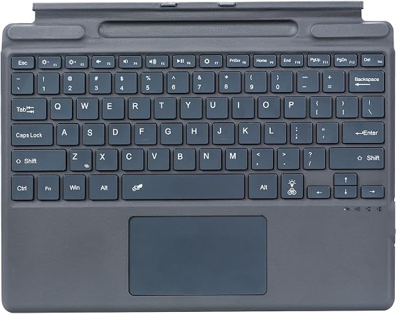 Bluetooth Keyboard with Backlight for Microsoft Surface Pro X 13 inch, TouchPad Mouse Ultra Thin Backlit Keyboard for Surface Pro X, Not Support Original Touch Pen Charging