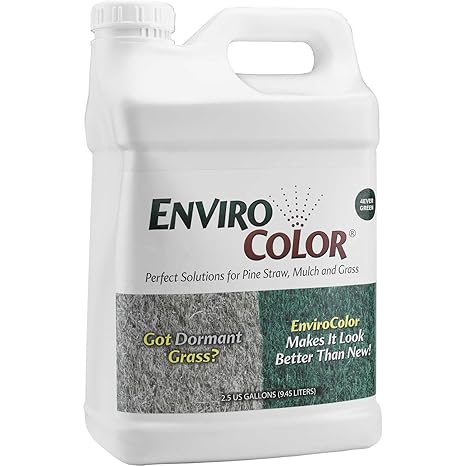 4Ever Green Turf Colorant Concentrate 2.5 Gallons Covers up to 24,000 sq. ft. Eco-Friendly Non-Toxic, Water-Based Lawn Dye to Revive Dormant, Faded, or Drought-Stricken Grass