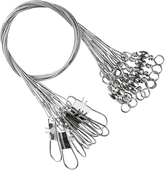 Freshwater Wire Fishing Leader Stainless Heavy Duty Wire Leader Fishing Saltwater Rigs Leaders Fishing Steel White Nickel