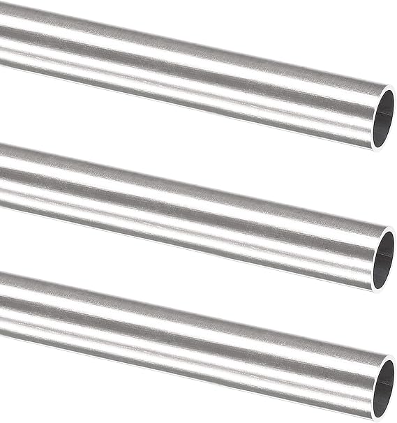 Seamless Tubing - 316 Stainless - 2 Feet Cut Length (0.035" Thick, 1/4" OD) - 3 Pack