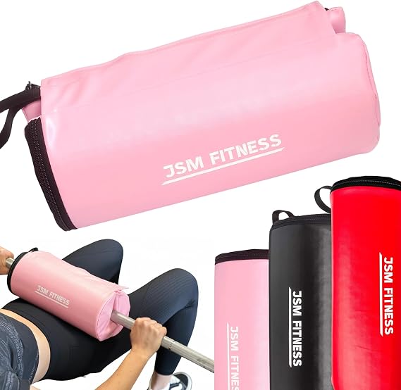 Hip Thrust Barbell Pad - Thick Hip Thruster Pad for Glute Exercises, Pink Bar Pad for Hip Thrusts, Glute Bridges, Buttocks Workout, Gym Accessory for Women