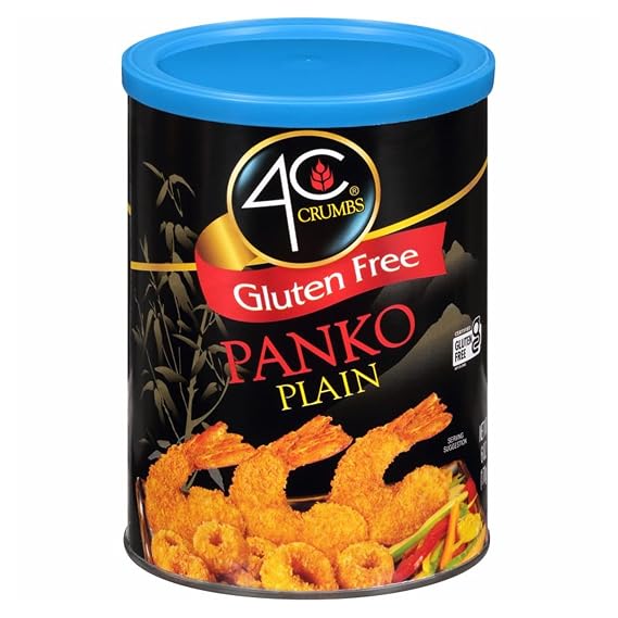 4C Premium Gluten Free Bread Crumbs, Panko Plain, 6 Ounce (Pack of 1)