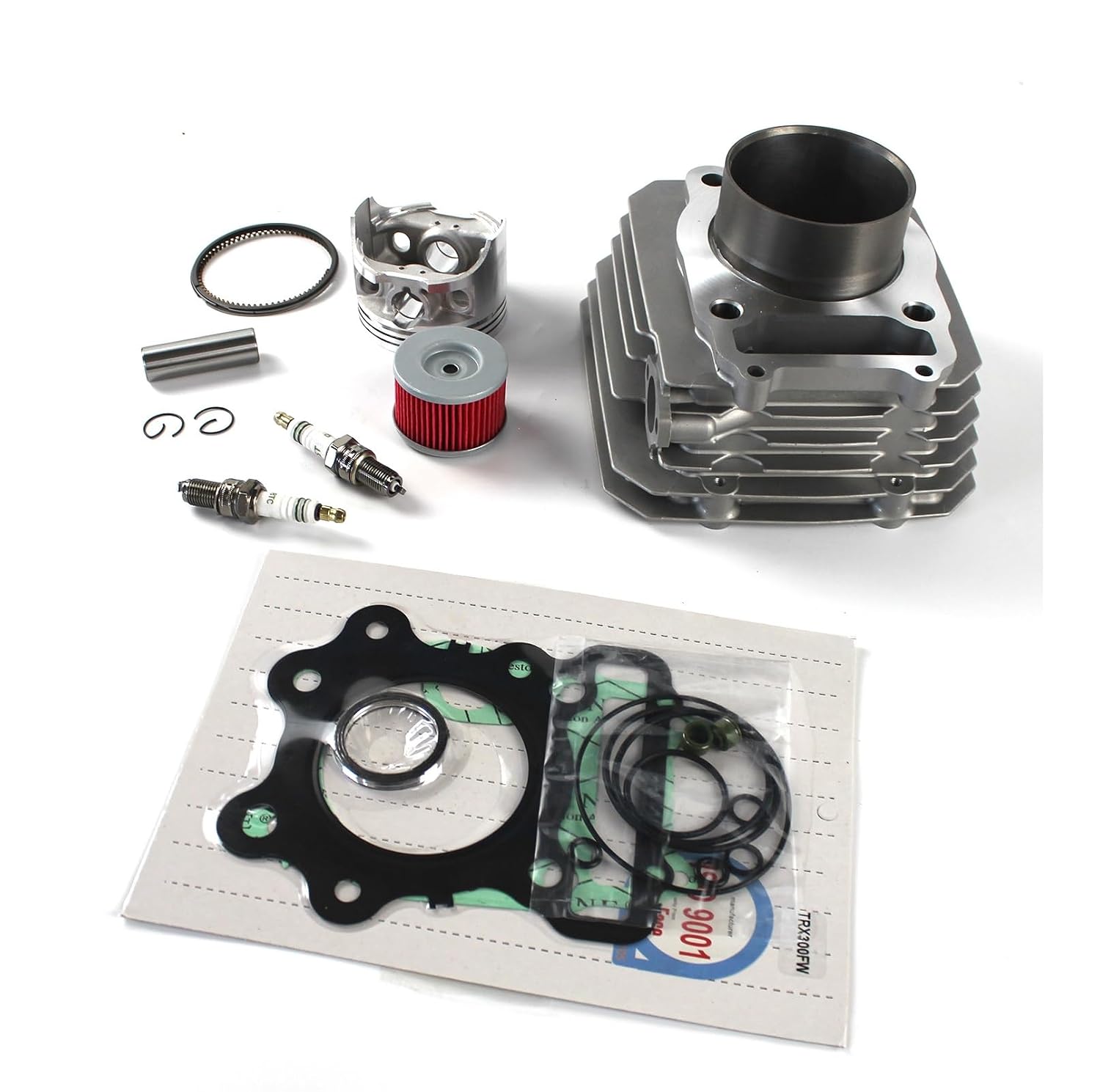 SINOCMP TRX300 Cylinder Piston Gasket Top End Rebuild Kit for 1988-2000 Honda Fourtrax FW 4x4 2x4 Spare Parts