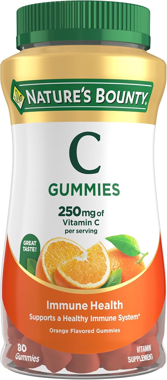 Nature's Bounty Vitamin C Gummies, 250 mg Vitamin C, 80 Count