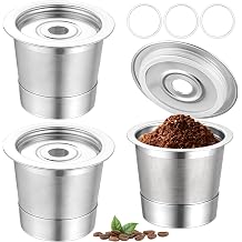 3 Pack Reusable K Cups and Coffee Pods for Ninja Coffee Maker PB051 & CFP101/PB041 Stainless Steel 304 Permanent K Cups Filters Reusable K Pod Coffee Accessories Fit for Ninja Coffee Maker
