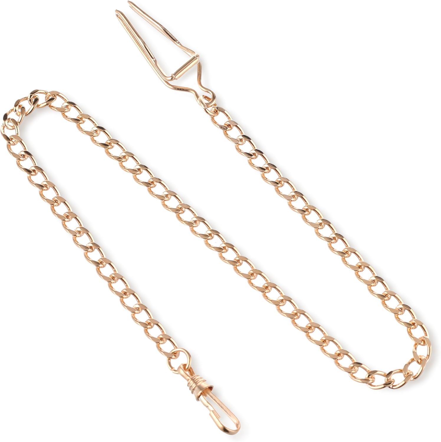 Charles-Hubert, Paris 3547-RG Rose-Gold-Plated Pocket Watch Chain