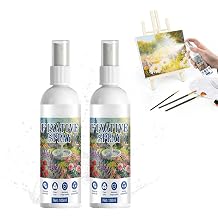 Ninnyi 2 Pcs Fixative Spray for Pencil, Charcoal and Pastel Drawings, 100ml Art Fixative Spray for Watercolor, Oil, Acrylic, Ink Paints
