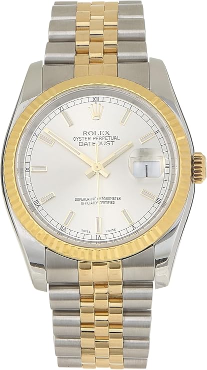 Pre-loved Silver Dial Two-Tone Datejust 116233 36mm, Silver