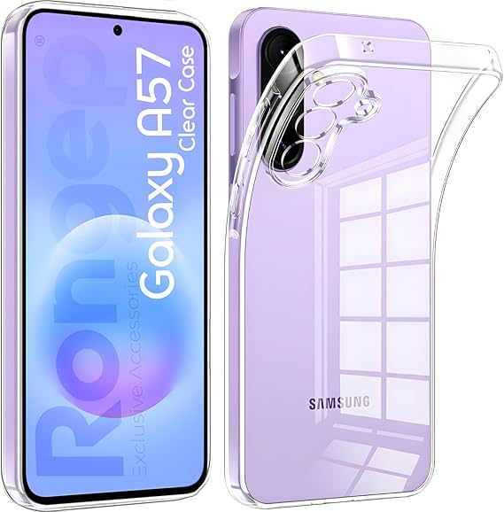 Rongep [Maxi-Clear] Samsung Galaxy A57 için Şeffaf Kılıf Kamera Yükseltili A 57 Koruyucu Esnek ve Hafif Tasarımlı Darbelere ve Çizilmeye Karşı Dayanıklı Telefonu Tam Kaplayan Samsung A57 Kılıfı