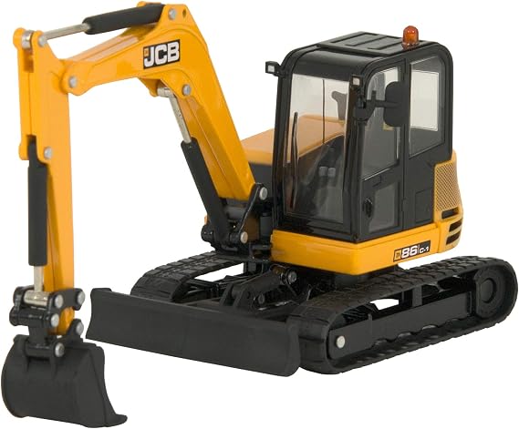 Britains JCB Farm Tomy Toys- Midi Excavator - 1:32 JCB 86C-1 Digger- Collectable Tractor Toy- 1:32 Scale Farm Toys, Suitable for Collectors and Kids- 3 year plus