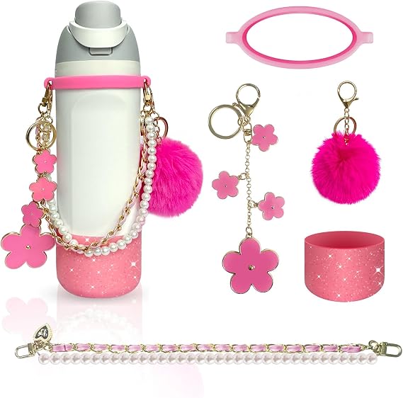 Owala Aksesuarları ile Uyumlu Su Şişesi Kolu Kayışı Owala Botuyla Uyumlu Owala Tılsımları ile Uyumlu- Hareket Halinde 24 Oz 32 oz için Uygun, Şık ve Dayanıklı Hidrasyon Çözümü